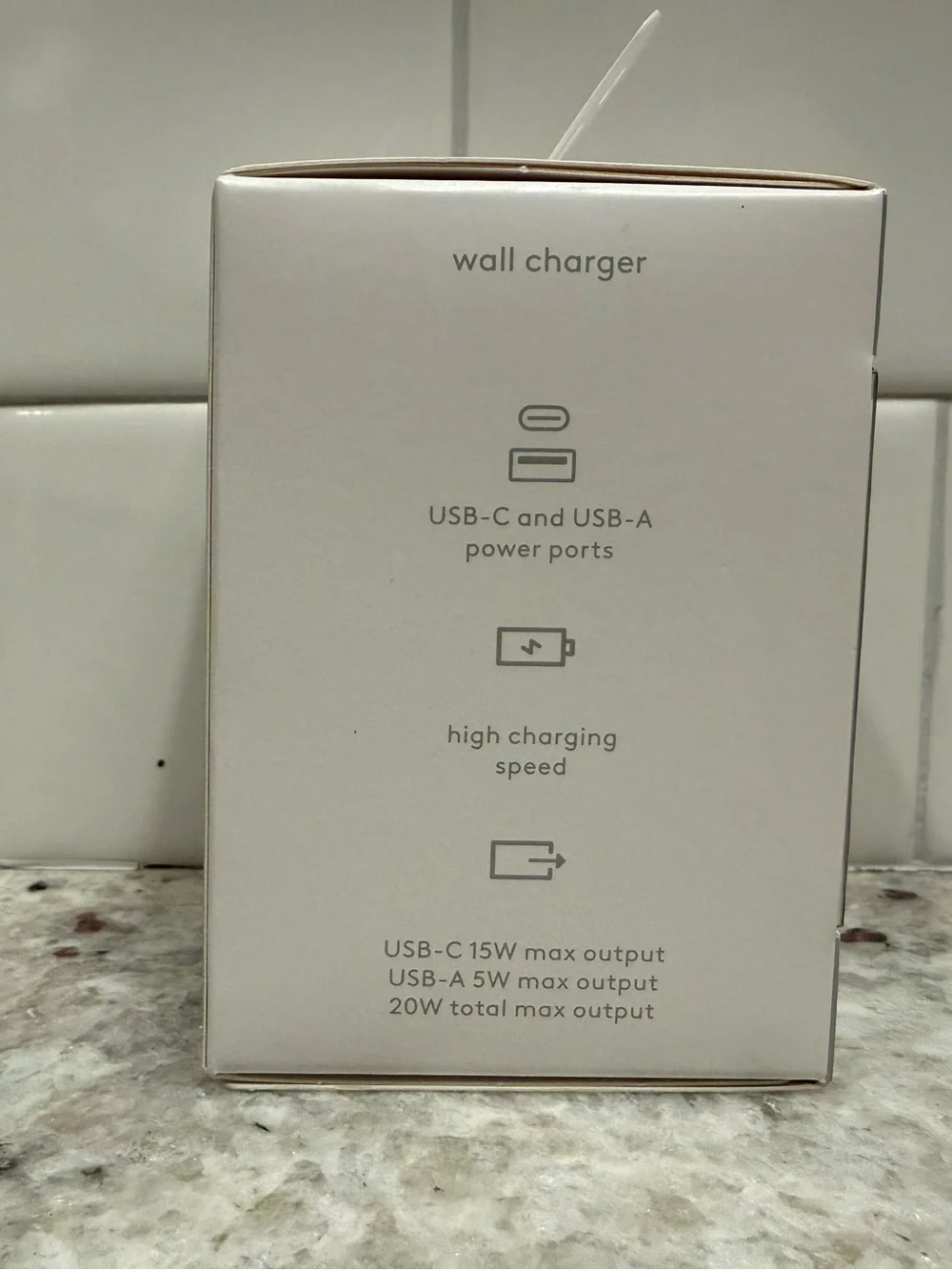 3/$15* heyday Blue Wall Charger - Dual Port 15W/5W NWT